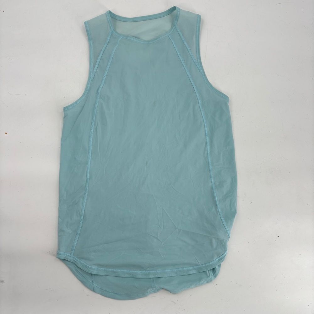 Lululemon swiftly tank 4 Sky Blue Tank Top Relaxed Run Sporty Hip Length